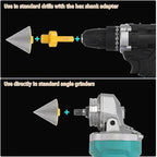 HARFINGTON Diamond Beveling Chamfer Bits 83mm Dia 5/8-11 Thread Cone Grinder Bit with Adapter, Countersink Drill Bit to Enlarge Holes for Porcelain Tile, Marble, Ceramic, Glass, Stones