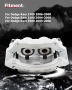 cciyu Rear Left & Right Brake Calipers Assembly w/Bracket 18-B4895 18-B4894 2006-2008 For Dodge For Ram 1500,2003-2008 For Dodge For Ram 2500,2003-2008 For Dodge For Ram 3500