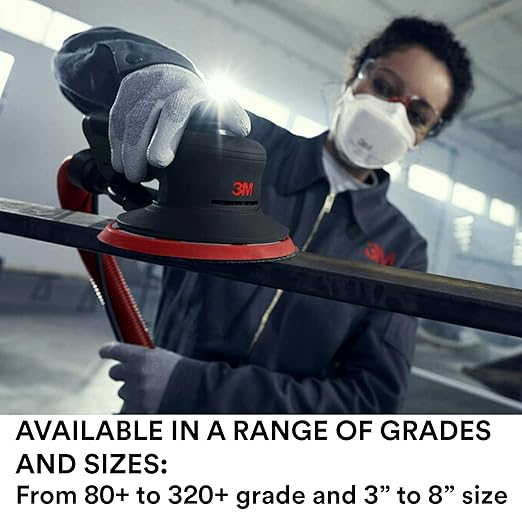 3M Xtract Net Disc 710W, 80+, 8 in, Die 800L, Pack of 50 Hook and Loop Sanding Discs, Virtually Dust-Free, Premium Option for Metal, Wood, Composites, Stock Removal, and Fine Finishing
