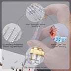 Fielect Test Screwdriver, Voltage Detector Pen Light Circuit Tester Electric Test Pen Screwdriver Neon Tube AC/DC 100-500V Clear 1pcs