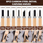 Christmas Wood Carving Kit, 24Pcs Carving Tools with Christmas Surprise Present,Whittling Knife Kit with 3 Block Carving Knives Advent Calendar 2025 for DIY Aldult Beginners Hobby