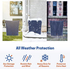 Backflow Preventer Insulation Cover-24 W x 24" H, 6 Layers Fabric Outdoor Pipe Insulation Cover with Aluminum Foil Layer Dupont Sorona Cotton, Backflow Cover for Winter Freeze Protection
