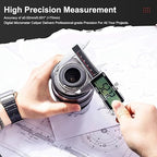 GODESON Digital Caliper,IP54 Caliper Measuring Tool-Stainless Steel & Large LCD Screen, Rechargeable Digital Micrometer display Inch/Metric/Fractions, 6 Inch Digital calipers-Absolute Scale & Auto-Off