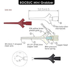 Test Lead Set, Mini Grabber Test Hook Clips Silicone Jumper Wires Cable for Logic Analyzer Electrical Testing, 60 V, 3A(6 Colors 18PCS)