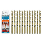 9/32 inch Cobalt Drill Bits (12Pcs), M35 HSS Metal Jobber Length Twist Drill Bit Set for Hard Metal, Stainless Steel, Iron, Copper, Aluminium, Brass, Plastic & Wood