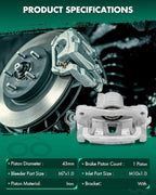 SCITOO 19B2872 Rear Right Disc Brake Caliper Assembly w/Bracket For Toyota For Sienna 2004-2010