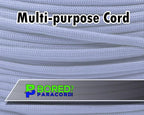 BORED? PARACORD! 550 lb Paracord - Ideal for Crafting, Camping, DIY Projects, Active & Military Outdoors - Strong Survival Rope - Tactical Parachute Cord Type III - White 100 Feet