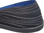 Taokyid 18 Pack 1 x 42 Inch Sanding Belts, 1x42 Silicon Carbide Sanding Belts, 3 Each of 120 240 400 600 800 1000 Grits Sander Belts for For Knife Sharpening and Metalworking, 1x42 Sanding Belts