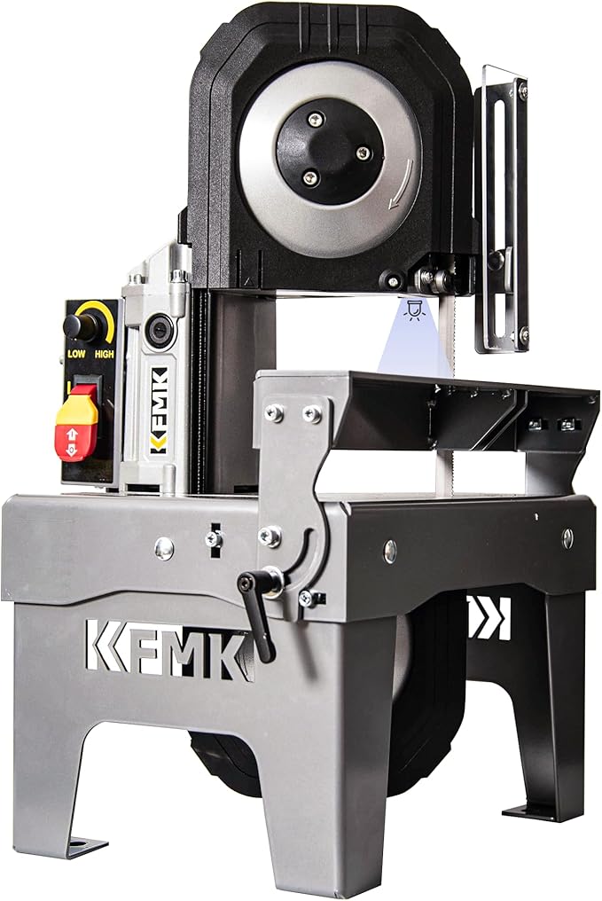 10A Variable Speed Metal Band Saw with Large Workbench, 5" Cutting Capacity, Adjustable Speed 137-472 FPM, BandSaw Perfect for Metalworking, Knife Cutting