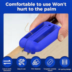 Edge Banding Trimmer with Tungsten Carbide Blades, Hand Planer Versatile Woodworking Edge Trimmer for Burrs, Manual Edge Banding Cutter for ABS, PVC, Veneer, and Melamine - Blue