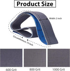 2 x 72 Sanding Belts,2x72 Silicon Carbide Knife Sharpening Sander Belt, 2 Pcs Each of 600, 800, 1000 Grits Grinding Belts for Belt Sander,6 Pack
