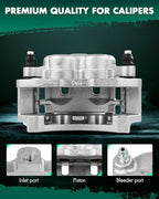 SCITOO 18B4749 Rear Left Disc Brake Caliper w/Bracket Fit For Ford For E-150 2007,For Ford For E-250 Econoline 2001-2002,For Ford For E-350 Super Duty 1999-2007, Double Pistons