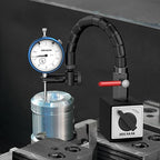 HDLNKAK Dial Indicator 0-1'' with Magnetic Base - Precision Machinist's Tool Set for Alignment, Includes Flexible Arm Base & 0.001" Accuracy Measuring Instrument.
