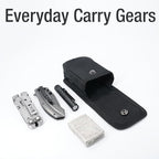 Tintirs 2 Pack EDC Belt Pouches for Men Women, Compact Holster Pouches Waist Bags with Belt Loop for Fishing, Hiking, Camping, Durable Snap Closure, Premium Waxed Canvas
