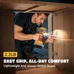 Cordless Impact Driver for DeWalt 20V Max Battery, 2800 In-lbs Brushless 1/4" hex chuck Impact Driver, impact drill with 5-Speed Lightweight Power Impact Drivers, LED Light (no battery)