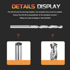 Drill Bit, 4.5mm Cutting Diameter, 4241 HSS 118° Cutting Angle Uncoated Bright Versatile Jobber Bits - (Applications: for Drilling Plastic Wood Soft Metal), 5-Pieces