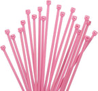 XINGO 1000 PCS 8 inch Cable Zip Ties, 18lb Strength, Small Tie Wraps Self-Locking Nylon Zip Ties for Indoor and Outdoor Use (Pink)
