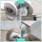Tile Blade 5"/125mm - 2pcs Diamond Saw Blade Hexagon Design for Cutting and Grinding Granite Marble Ceramic Porcelain Tile,Arbor 7/8"-5/8"