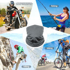Achiou Cooling Neck Gaiter Face Cover Scarf, UV Protection Mask for Men and Women,Soft Windproof, Hiking Cycling Running