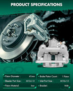 SCITOO 19B3415 Rear Right Disc Brake Caliper Assembly w/Bracket For Audi For A4 2005-2009,For Audi For A4 Quattro 2005-2009