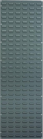 Akro-Mils 30118 Heavy Duty Wall Mount Garage Storage Steel Louvered Panel | Wall Storage Bin Hanging Organizer System for AkroBins, 18-Inch W x 61-Inch H, Grey, Single