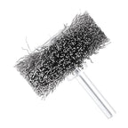 dophee 2Pcs 2 Inch Wire Wheel Brush for Drill Attachment 0.0118" Coarse Crimped Carbon Steel Wire 1/4 Inch Round Shank Wire Wheel Brush for Rust Corrosion Paint Removal