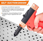 Pneumatic Rivet Gun Air Pop Riveter Tool Kit with 3/32", 1/8", 5/32", 3/16" Rivet Nozzles, Self-Suction Pneumatic Riveting Gun, Upgraded Air Riveter Hydraulic Pop Riveting Rivets Tool