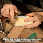 Wood Carving Knife With Leather Strop and Polishing Compound, Wood Whittling Tools for Beginners, Adults and Kids Whittling Tools (Sloyd Carving Knife)