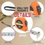 50 Pcs 6 FT Mini Tape Measure Retractable Bulk Small Measuring Tape Pocket Size Measurement Tool for Operation Christmas Items Party Favor Gifts Stuffers for Men(Colored)