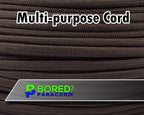BORED? PARACORD! 550 lb Paracord - Ideal for Crafting, Camping, DIY Projects, Active & Military Outdoors - Strong Survival Rope - Tactical Parachute Cord Type III - Coyote Brown 1000 Feet