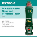 Extech CB10 Circuit Breaker Finder, Locates fuses/Breakers, Tests receptacles and GFCI Circuits