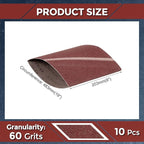 10 Pcs Sanding Belts 8 x 19 Inch 60 Grit Aluminum Oxide Abrasive Sandpaper for Belt Sander Metal Grinding Wood Working Weld Rust Removal