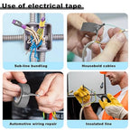 Romeda 9 Pack Electrical Tapes, Electrical Tape Water, Sun, and Oil Resistant, Electrical Tape is Suitable for Most Domestic, Commercial, and Industrial environments - Gray