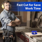 Edge Banding Trimmer with Tungsten Carbide Blades, Hand Planer Versatile Woodworking Edge Trimmer for Burrs, Manual Edge Banding Cutter for ABS, PVC, Veneer, and Melamine - Blue