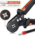 Ferrule Crimping Tool Kit with 2000PCS Wire Connectors, Preciva AWG23-7 Self-adjustable Ratchet Wire Crimping Tool Kit Crimper Plier Set