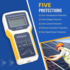 1600W Solar Panel Tester MPPT Photovoltaic Multimeter & Watt Meter Smart Portable Tool for Solar PV Panel Data & Troubleshoot Measures Power Output, Performance, and Open Circuit Voltage