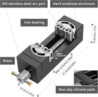 WhiteRhino Mini Vise Clamp,Smart Fractal Vise Drill Press Vise Bench Vise,Heavy Duty Self-Adjusting Aerospace-grade Aluminum Alloy&Precision CNC Machined— Crafts,Jewelry Making, Modeling,DIY,Repairs