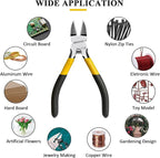 BOOSDEN 5 inch Flush Cutter, Dikes Wire Cutter for Crafting Electrical Jewelry Making, Ultra Sharp Wire Clippers