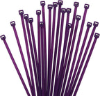 XINGO 1000 PCS 4 inch Cable Zip Ties, 18lb Strength, Small Tie Wraps Self-Locking Nylon Zip Ties for Indoor and Outdoor Use (Purple)