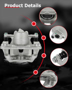 cciyu Front Left & Right Brake Calipers Assembly w/Bracket 19B1974 19B1975 1998-2001 For Lexus For ES300,1998-2004 For Toyota For Avalon,1997-2001 For Toyota For Camry,1999-2003 For Toyota For Solara