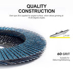 S SATC Flap Disc 20PCS Angle Grinder Disc 60 Grit Flap Disc 4-1 2 Inch Zirconia Alumina Type 29