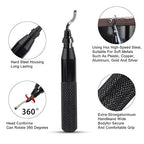 Deburring Tool Set with 10 High-Speed Steel BS1010 Blades – Askwhy Rotary Burr Removal Tool for Metal, Plastic, 3D Prints, PVC Tubes – Efficient Deburrer for Aluminum, Copper, and More (Black)