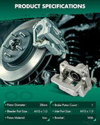 SCITOO Rear Right Brake Caliper With Bracket 19B2674 Compatible For Acura RSX 2002-2006