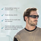 ATERET Protective Polycarbonate Safety Glasses White For Nurses Mechanic Electrician Saftey Glasses Goggles Anti Fog Eye Goggles Safety Protection (144 Pairs Grey)
