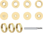 11 Pcs Precision Brass Router Template Bushing Guides Sets and 1/4" Shank Woodworking Router with Carrying Case, Fits Porter Cable Style Router Sub Bases