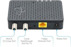 Hitron Bonded MoCA 2.5 Network Adapter for Ethernet Over Coax (Add-on 1 Pack) | Up to 1 Gbps Ethernet | Ideal Backbone for Home Mesh WiFi, Streaming, and Gaming