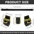 Tool Belt Bag Utility Belt Adjustable Pockets Tool Belts Detachable Work Pouch Bag Heavy Waist Apron Versatile Pouch for Electrician