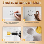 Diamond Hole Saw Tile Drill Bits,Dry/Wet Brazing Drill Hole Saw Kit,15pcs (6-50mm) Diamond Core Drill Bit Set for Ceramic, Glass, Tile, Gypsum, Marble, Granite