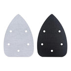 2 Pack Mouse Detail Sanding Interface Pads 5 Holes, Hook and Loop Mouse Sander Triangle Sanding Pads, Foam Pads for Detail Sander 140mm*100mm