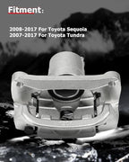 cciyu 19B3277 19B3276 Rear Left & Right Brake Calipers Assembly w/Bracket 2008-2015 For Toyota For Sequoia,2007-2015 For Toyota For Tundra